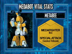 Metabee's vital stats in the anime