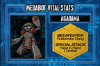 A-Gedama's vital stats in the anime