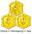 Monkey Medal sprites in Medarot 2 Core.